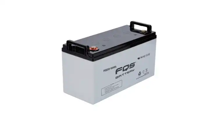 Batería 12-120GEL de la gama de gel de ciclo profundode FQS Battery, con tecnología GEL.