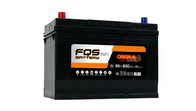 Batería FQS105JP.1 de FQS Battery de la Gama Original Asian Original, con 12V 105AH 800A (EN) especial para vehículos asiáticos.