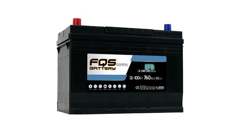 Batería FQS105JPEFB.1 de FQS Battery de la Gama EFB. Aptas para vehículos dotados de sistema STAR&STOP sin frenada regenerativa. Y apta para vehículos sin sistema STAR&STOP.