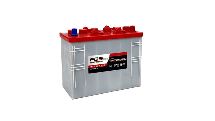 Batería FQS12-130TB de la gama de Tracción Ligera de FQS Battery, con tecnología Flooded de Ácido Libre.