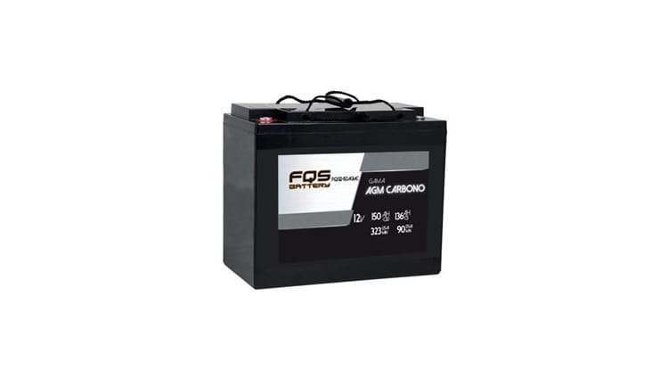 Batería FQS12-150AGMC de la gama de Tracción Ligera de FQS Battery, con tecnología AGM Carbono.
