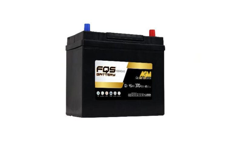 Batería FQS45BFAGM.0 de FQS Battery de la Gama AGM. Aptas para vehículos dotados de sistema STAR&STOP con frenada regenerativa.