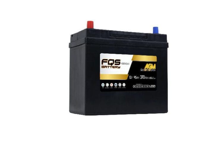 Batería FQS45BFAGM.1 de FQS Battery de la Gama AGM. Aptas para vehículos dotados de sistema STAR&STOP con frenada regenerativa.