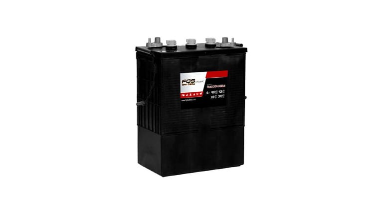 Batería FSQ6-FS-L16HC de la gama de Tracción Ligera de FQS Battery, con tecnología Flooded de Ácido Libre.