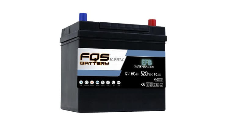 Batería FQS60JPEFB.0 de FQS Battery de la Gama EFB. Aptas para vehículos dotados de sistema STAR&STOP sin frenada regenerativa. Y apta para vehículos sin sistema STAR&STOP.