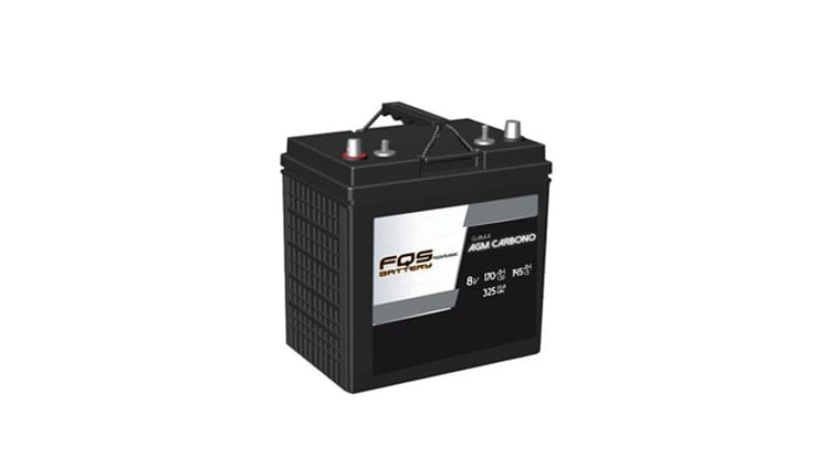 Batería FQS8-170AGMC de la gama de Tracción Ligera de FQS Battery, con tecnología AGM Carbono.