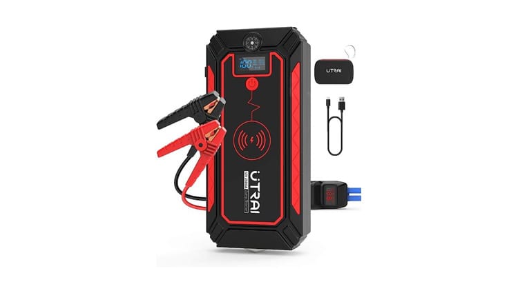 BOOSTER 12V 2500A. VOMCAR B12V2500A. Salida de arranque: 12 V. Corriente máxima: 2500A. Capacidad de la batería: 59,2Wh.