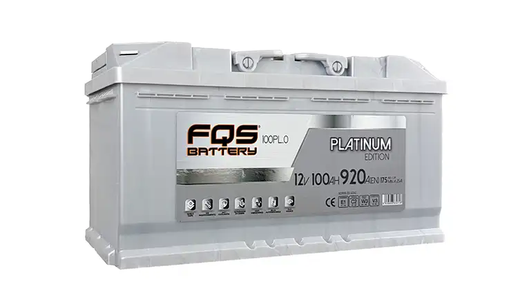 Batería FQS100PL.0 de la gama Platinum de FQS BATTERY. 12V 100AH 920A (EN) +D, con ojo mágico y un 30% más de rendimiento.