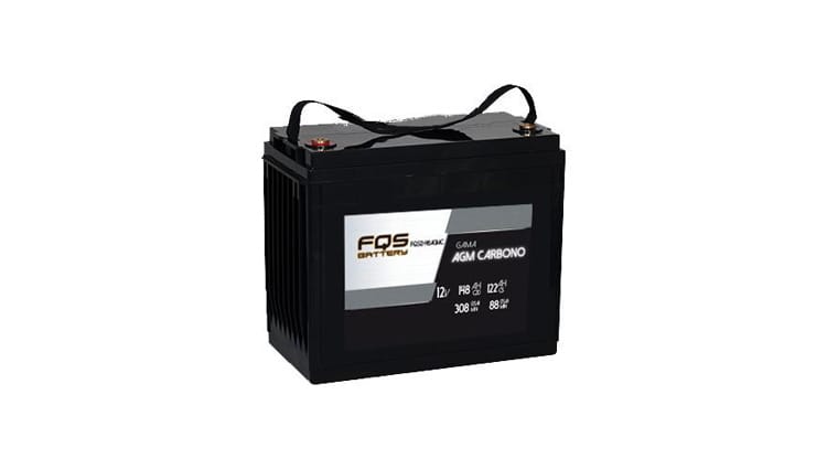 Batería FQS12-148AGMC de la gama de Tracción Ligera de FQS Battery, con tecnología AGM Carbono.