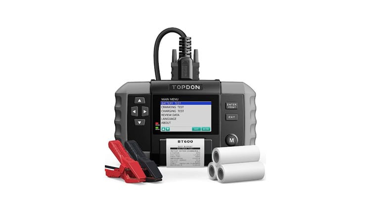 comprobador de baterías BT600