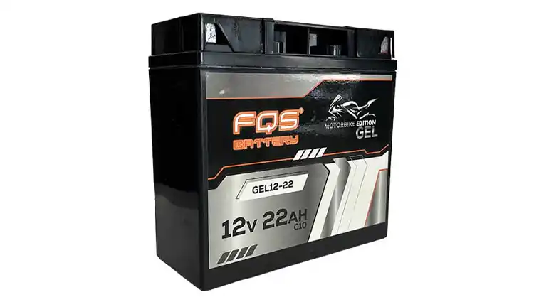 Batería FQS SLA12-22de la gama MOTORBIKE GEL de FQS BATTERY para Batería Moto GEL 12v 22Ah 280A CCA + D