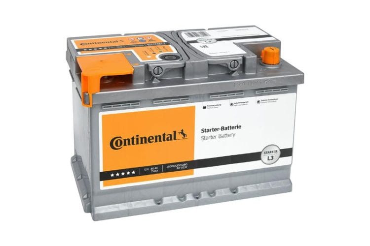Batería Continental L3 12V 80Ah 750A EN + D