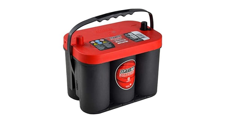 Batería Optima RTC 4.2 REDTOP: Potencia Compacta para Grandes Desafíos. Batería Optima Agm Dual 12V 50Ah 815A En + C