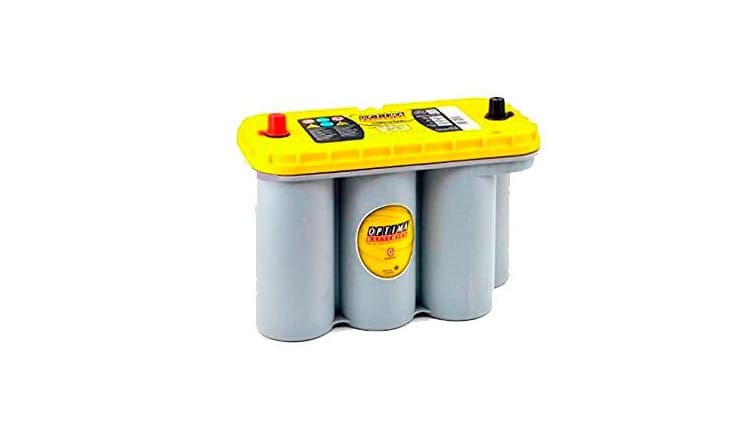 Batería Optima YTS 5.5 comercializada por FQS Battery. Batería Optima Agm Dual 12V 75Ah 975A En + C con tecnología AGM SPIRACELL.