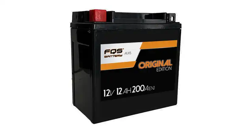 Batería FQS AUX5. Pertenece a la gama de baterías auxiliares de FQS Battery. Batería Auxiliar 12v 12Ah 200A En + I