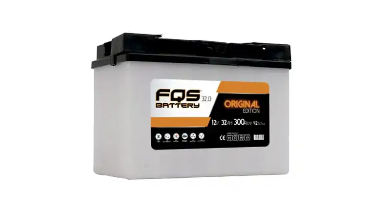 Batería FQS32.0 de la gama tiempo libre de la marca FQS BATTERY. Batería 12V, 32Ah y 300A +D de FQS BATTERY.