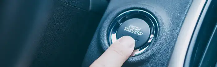 Botón start/stop de un coche